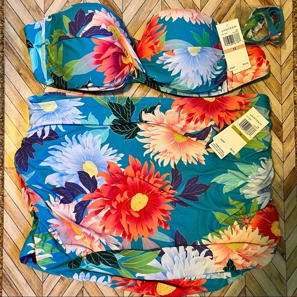 Jantzen 2 piece swimsuit NWT
